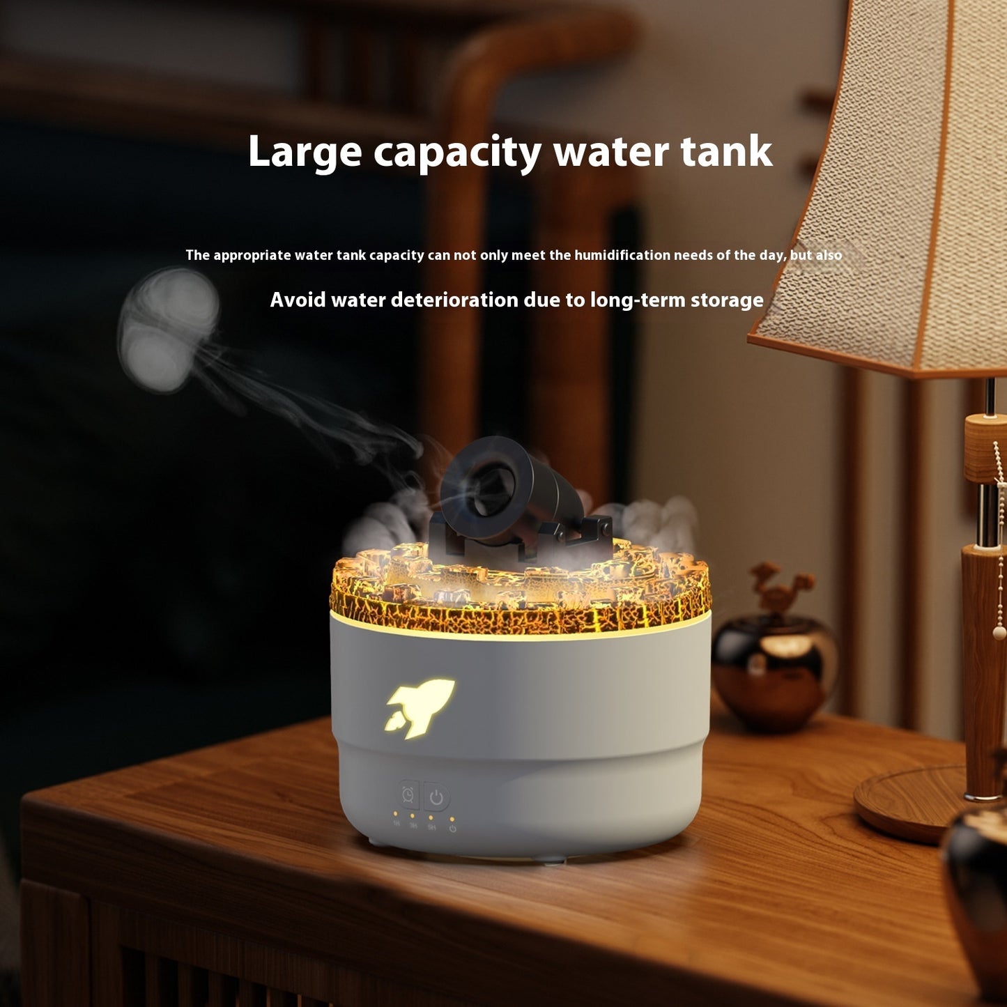 "TEVO LUMO Rocket LED Humidifier - Elevate Your Space with Style and Freshness"